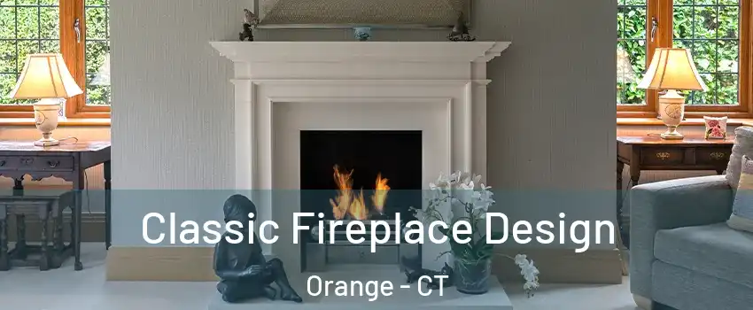  Classic Fireplace Design Orange - CT