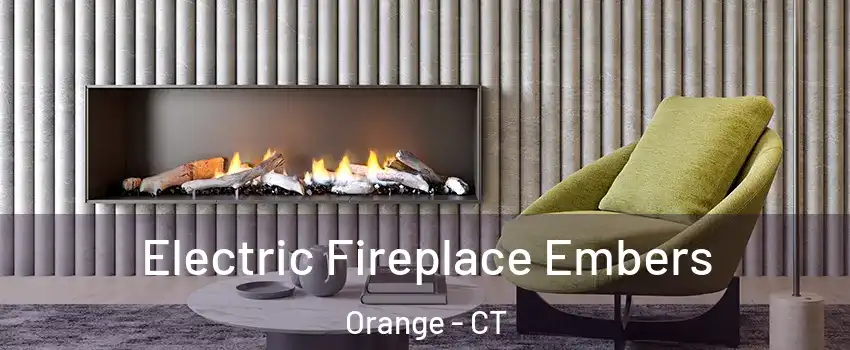  Electric Fireplace Embers Orange - CT