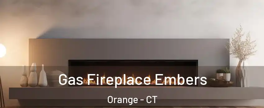  Gas Fireplace Embers Orange - CT